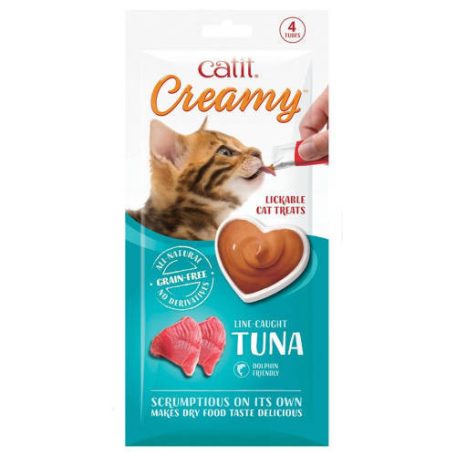 Catit Creamy | Jutalomfalat krém | Tonhal - 4x10g