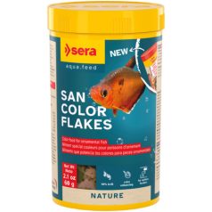   Sera San Color Flakes | Színfokozó lemezes táp minden díszhal számára – 250 ml / 60 g