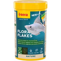   Sera Flora Flakes | Növényi lemezes táp növényevő díszhalak számára – 250 ml / 60 g