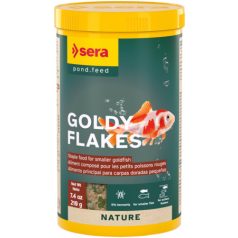   Sera Goldy Flakes Nature | Természetes lemezes alapeleség aranyhalak és hidegvízi halak számára – 250 ml