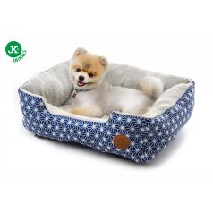   JK | Kék fekhely csillag mintával, 61 cm, kis és közepes kutyáknak