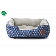   JK | Kék fekhely csillag mintával, 61 cm, kis és közepes kutyáknak