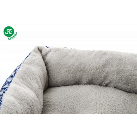 JK | Kék fekhely csillag mintával, 61 cm, kis és közepes kutyáknak
