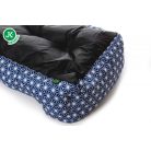 JK | Kék fekhely csillag mintával, 61 cm, kis és közepes kutyáknak