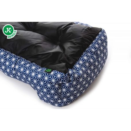 JK | Kék fekhely csillag mintával, 61 cm, kis és közepes kutyáknak