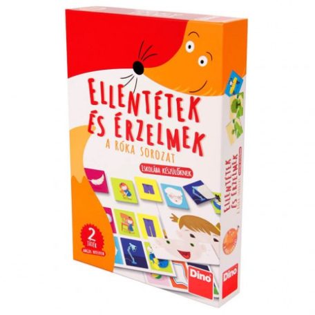 Ellentétek és érzelmek oktató játék | Fejlesztő kártyajáték kisgyermekeknek – Róka sorozat