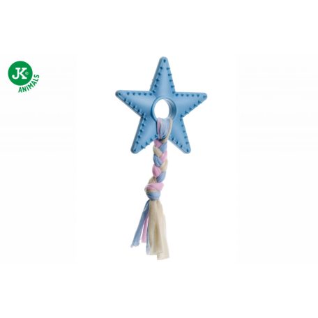 JK | tüskés gumicsillag csomóval, 9cm, kék
