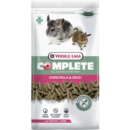 Versele-Laga | Complete Chinchilla & Degu | Teljes értékű extrudált eleség csincsillák és deguk részére – 500 g