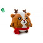 Jk | Rénszarvas labda X-Mas, karácsonyi plüss sípoló játék kutyáknak 19cm
