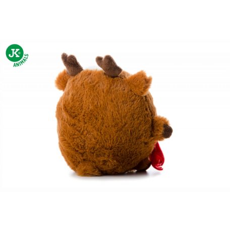 Jk | Rénszarvas labda X-Mas, karácsonyi plüss sípoló játék kutyáknak 19cm
