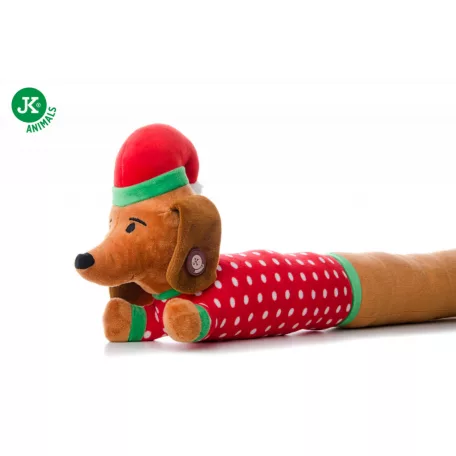 Jk | Tacskó X-Mas – Extra hosszú karácsonyi plüss sípoló játék kutyáknak (96 cm)