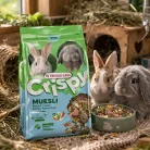 Versele-Laga Crispy Muesli Rabbits | Ízletes, rostgazdag müzli keverék nyulak számára – 850 g
