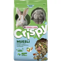   Versele-Laga | Crispy Muesli Rabbits | Ízletes müzli keverék törpenyulak és nyulak számára – 20 kg