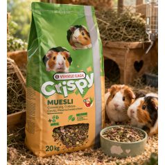   Versele-Laga Crispy Muesli Guinea Pig | Gazdaságos, extra C-vitaminos müzli keverék tengerimalacoknak – 20 kg