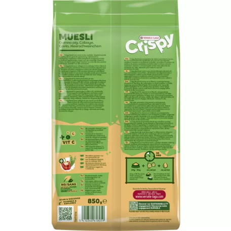 Versele-Laga Crispy Muesli Guinea Pig | Müzli eleség tengerimalacok részére – 20 kg