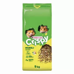   Versele-Laga Crispy Muesli Hamsters & Co | Teljes értékű ropogós müzli eleség hörcsögök, egerek, patkányok és futóegerek részére – 9 kg