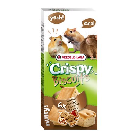 Versele-Laga | Crispy Biscuits Nuts | Diós-jutalomfalat, keksz kisemlősöknek  6 db - 70 g