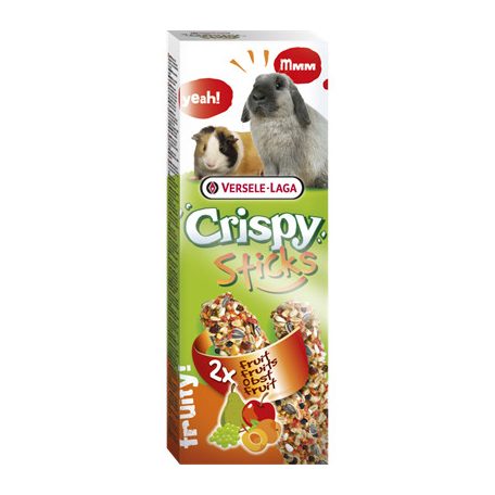 Versele-Laga Crispy Sticks Rabbits, Guinea Pigs | Dupla rúd | Gyümölcsös - 110 g