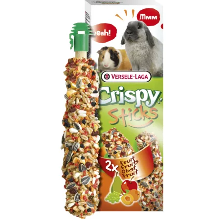 Versele-Laga Crispy Sticks Rabbits, Guinea Pigs | Dupla rúd | Gyümölcsös - 110 g