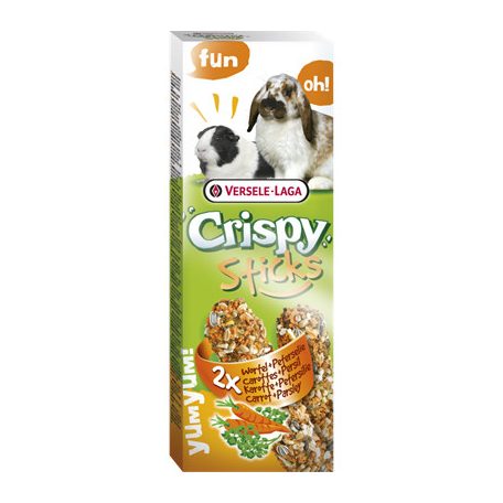 Versele-Laga Crispy Sticks Rabbits, Guinea Pigs | Dupla rúd | Répa-petrezselyem - 110 g