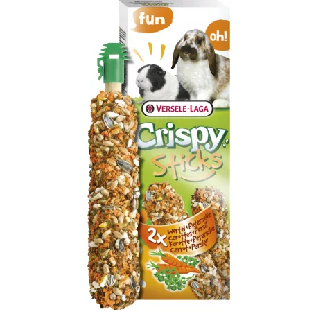 Versele-Laga Crispy Sticks Rabbits, Guinea Pigs | Dupla rúd | Répa-petrezselyem - 110 g