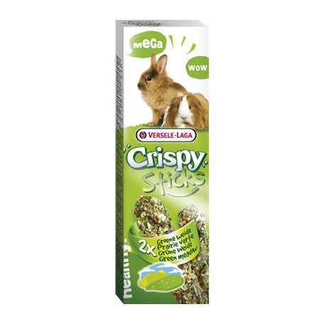 Versele-Laga Crispy Sticks Rabbits, Guinea Pigs | Dupla rúd | Zöld rét - 140 g