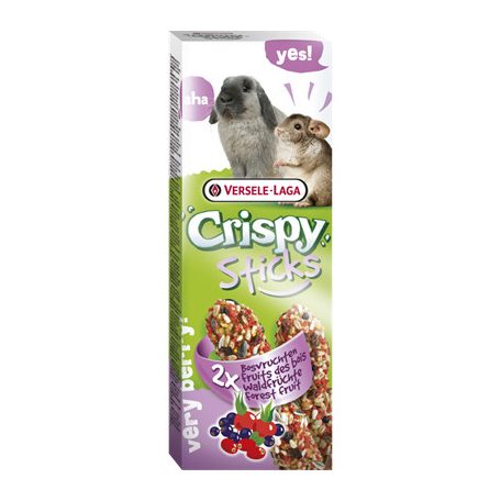 Versele-Laga Crispy Sticks Rabbits Chichilla | Dupla rúd | Erdei gyümölcsös - 110 g