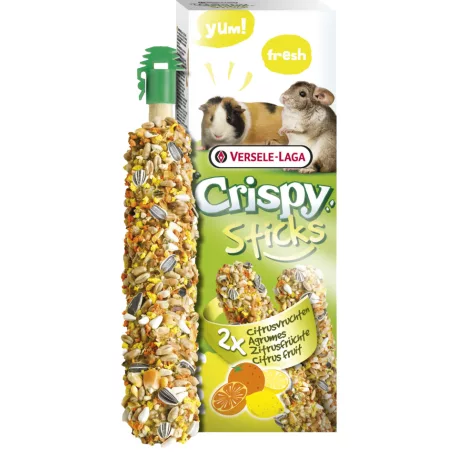 Versele-Laga Crispy Sticks Guinea Pig, Chichilla | Dupla rúd | Citrus Fruit - 110 g