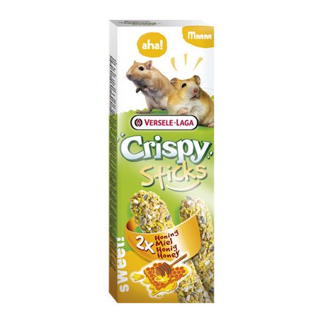 Versele-Laga Crispy Sticks Hamster, Gerbils | Dupla rúd | Mézes - 110 g