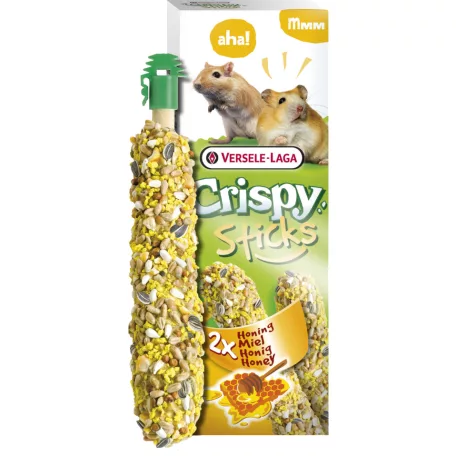 Versele-Laga Crispy Sticks Hamster, Gerbils | Dupla rúd | Mézes - 110 g