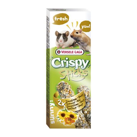 Versele-Laga Crispy Sticks Gerbils, Mice | Dupla rúd | Napraforgó-méz - 110 g