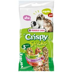   Versele-Laga Crispy Sticks Herbivores Triple Variety Pack | Kiegészítő eledel rágcsálóknak - 175 g