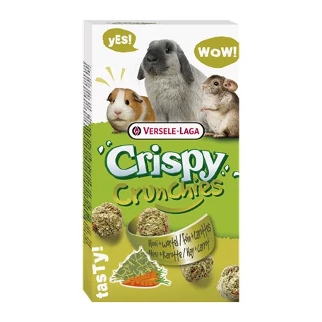 Versele Laga Crispy Crunchies Hay | Kiegészítő eleség nyulaknak és rágcsálóknak – 75 g