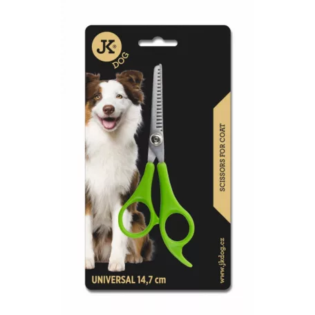 JK Animals | Professzionális egyoldalas trimmelő és ritkító olló kutyáknak – 16 cm