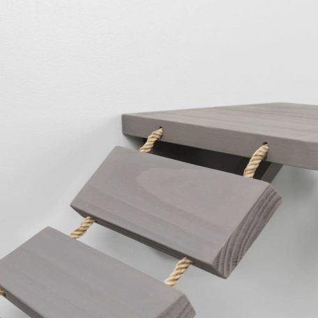 Trixie Climbing Ladder for Wall Mounting | Falra szerelhető mászólétra macskák számára (taupe/szürke) – 150 × 30 cm