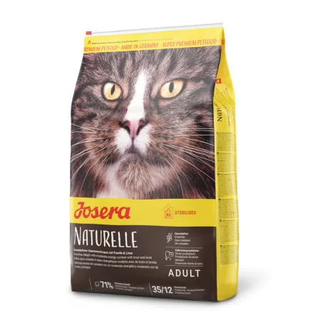Josera Naturelle | Gabonamentes prémium száraz macskatáp ivartalanított és érzékeny felnőtt macskáknak – 10 kg