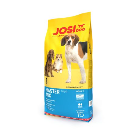 JosiDog Master Mix | Változatos keverékű, ízletes száraz kutyatáp felnőtt kutyáknak – 15 kg