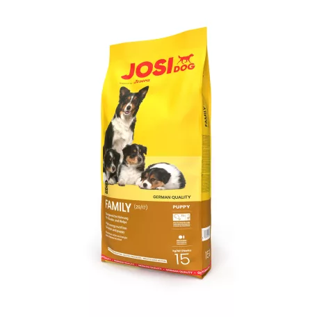 JosiDog Family | Prémium száraztáp kölyökkutyáknak és szoptató szukáknak – 15 kg