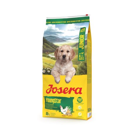 Josera YoungStar | Gabonamentes kölyök- és fiatal kutyáknak szánt prémium táp – 12,5 kg