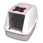 Catit | Hooded Cat Pan - fedeles macska WC (pink) macskák részére (57x46,5x39cm)