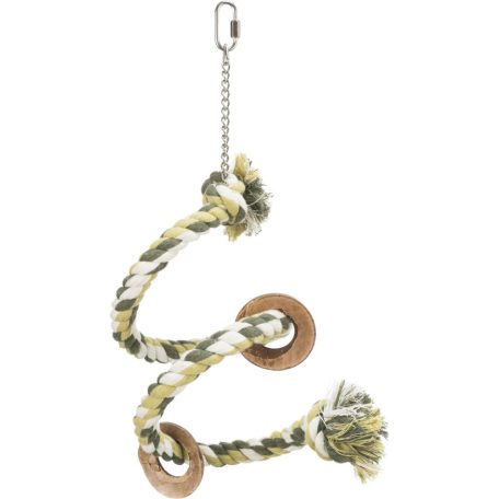 Trixie Spiral Rope Perch | Játék (kötél spirál) díszmadarak részére - 50 cm / 21 mm