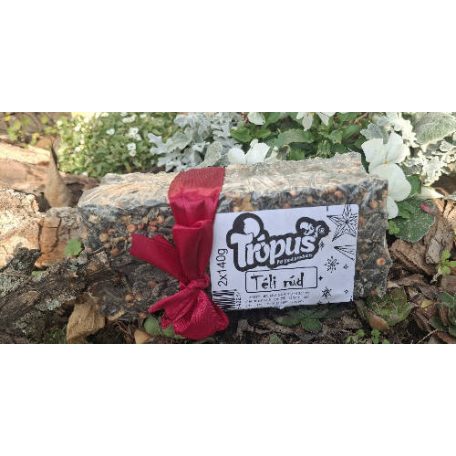 Trópus | Téli rúd | Energiadús téli magpogácsa kerti madaraknak – 2×140 g