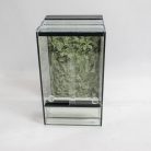 30 x 30 x 50 cm | Prémium minőségű terrárium | 2D sziklaháttérrel