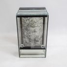 30 x 30 x 50 cm | Prémium minőségű terrárium | 3D sziklaháttérrel