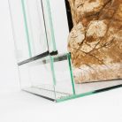 30 x 30 x 50 cm | Prémium minőségű terrárium | 3D sziklaháttérrel