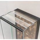 30 x 30 x 50 cm | Prémium minőségű terrárium | 3D sziklaháttérrel