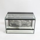 50 x 30 x 30 cm | Prémium minőségű terrárium | 3D sziklaháttérrel