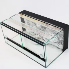   70 x 40 x 30 cm | Prémium minőségű terrárium | 3D sziklaháttérrel