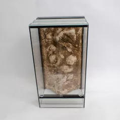   50 x 40 x 90 cm | Prémium minőségű terrárium | 3D sziklaháttérrel