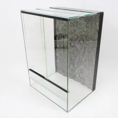   65 x 50 x 90 cm | Prémium minőségű terrárium | 2D sziklaháttérrel